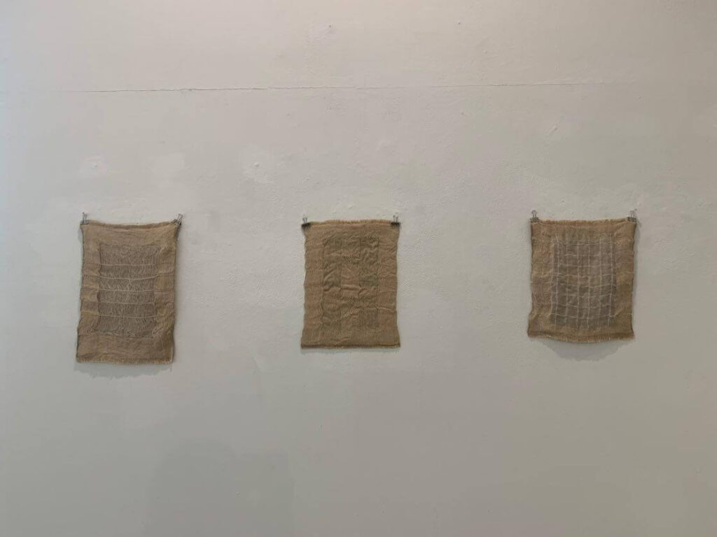 Francesca Miotti Textiles - Over the structures 2021 exhibition