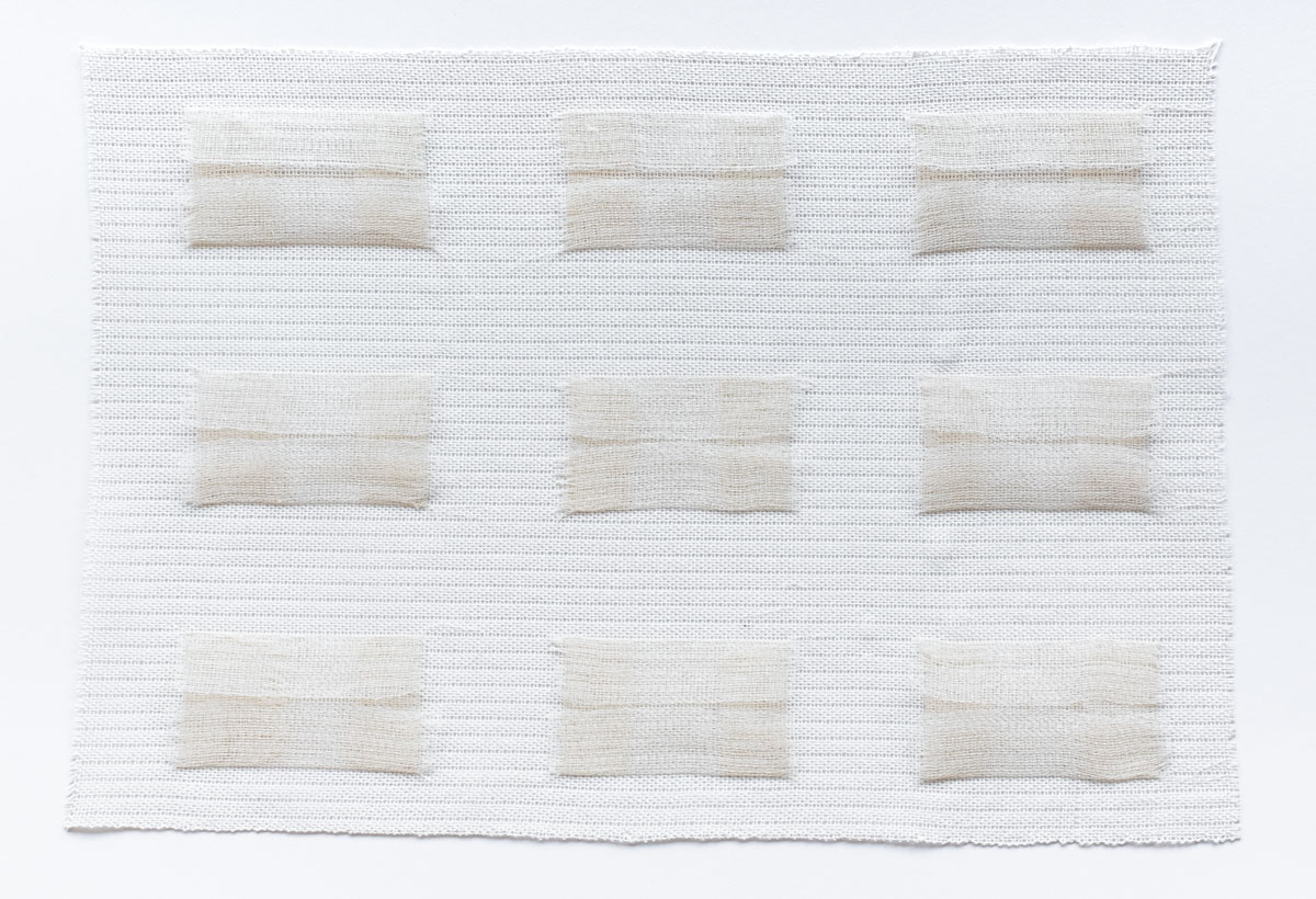 Nove Finestre In Piega (2021) 43x 28 cm Japanese paper yarn